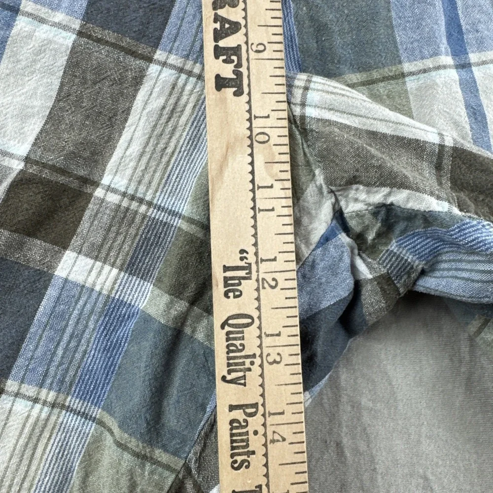 Banana Republic Linen Blend Emerson Short Mens 36 Plaid Outdoors Preppy 10